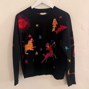 RHODE Black Sweater with Zodiac Print